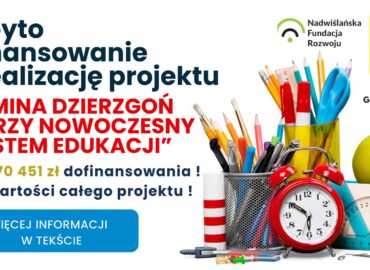Gmina Dzierzgoń tworzy nowoczesny system edukacji