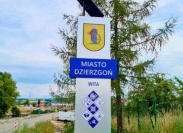Wykonanie i montaż witaczy tablic powitalnych w Dzierzgoniu